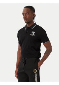 Beverly Hills Polo Club Polo M2607-HR Czarny Regular Fit. Typ kołnierza: polo. Kolor: czarny. Materiał: bawełna #1