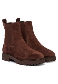 Lauren Ralph Lauren - LAUREN RALPH LAUREN Sztyblety Allyson Suede Bootie 802974477004 Brązowy. Kolor: brązowy. Materiał: skóra, zamsz #3