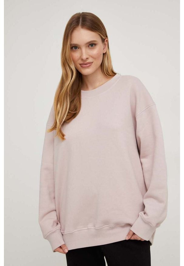 Answear Lab bluza bawełniana damska kolor różowy gładka. Kolor: różowy. Materiał: bawełna. Wzór: gładki. Styl: wakacyjny