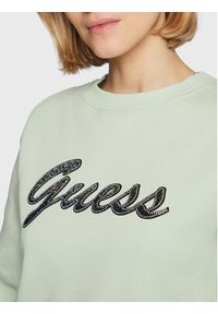 Guess Bluza W3RQ10 K9Z21 Zielony Regular Fit. Kolor: zielony. Materiał: syntetyk, bawełna #4