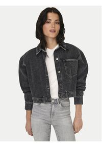 only - ONLY Kurtka jeansowa Emaline 15330000 Szary Loose Fit. Kolor: szary. Materiał: bawełna #5