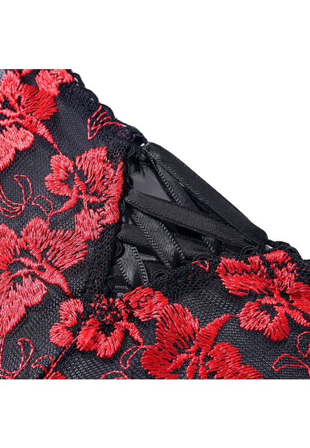 Intica - Stringi koronkowe biodrówki elegancka bielizna z delikatną koronką Paolina. Kolor: wielokolorowy. Materiał: koronka. Długość: długie. Wzór: koronka