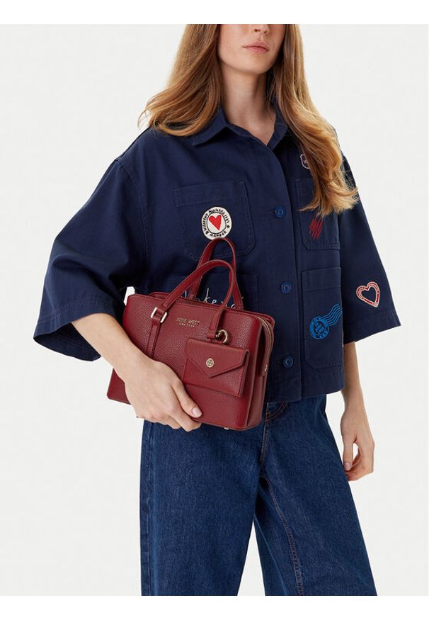 Nine West Torebka C-JL9733 Bordowy. Kolor: czerwony