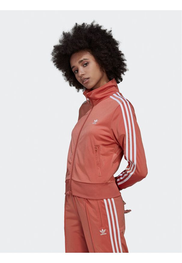 Adidas - Bluza adidas. Kolor: różowy. Materiał: syntetyk