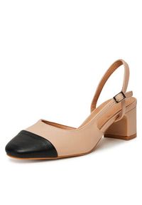 DeeZee Półbuty 11-710-1 Beżowy. Kolor: beżowy. Materiał: skóra #2