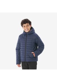 quechua - Koszulka turystyczna dla dzieci Quechua MH100. Kolor: niebieski. Materiał: poliester, materiał. Sezon: lato. Styl: sportowy