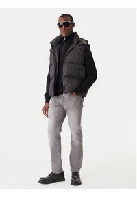 Karl Lagerfeld - KARL LAGERFELD Kamizelka 505017 554504 Czarny Regular Fit. Typ kołnierza: dekolt w karo. Kolor: czarny. Materiał: syntetyk #5