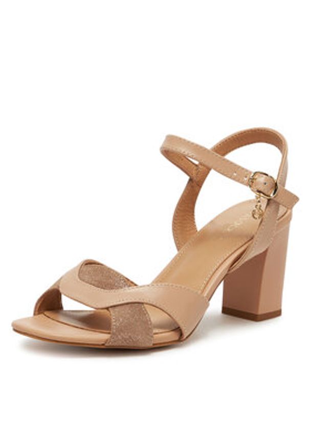 Lasocki Sandały WYL3119-15Z Beżowy. Kolor: beżowy. Materiał: skóra