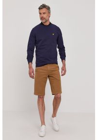 Lyle & Scott - Bluza bawełniana. Okazja: na co dzień. Typ kołnierza: bez kaptura. Kolor: niebieski. Materiał: bawełna. Wzór: gładki. Styl: casual #3