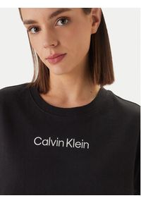 Calvin Klein Swimwear T-Shirt LV00Q61201 Czarny Relaxed Fit. Kolor: czarny. Materiał: bawełna #5