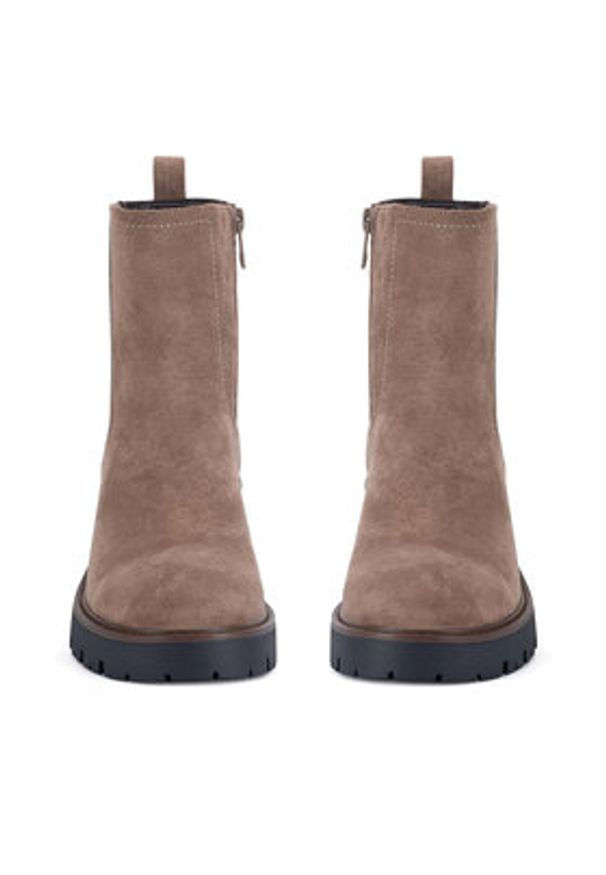 Clara Barson Botki WS6381-01 Beżowy. Kolor: beżowy. Materiał: materiał