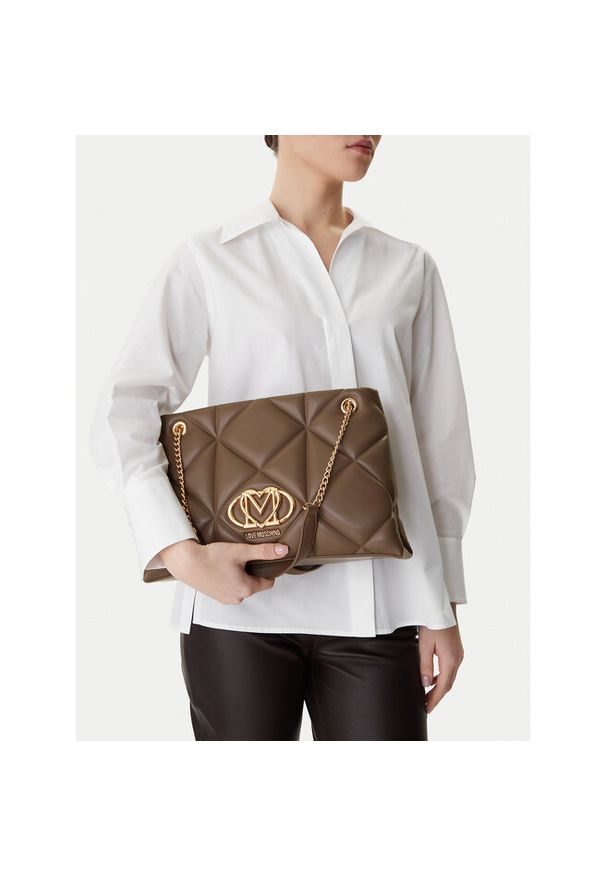 Love Moschino - Torebka LOVE MOSCHINO. Kolor: brązowy