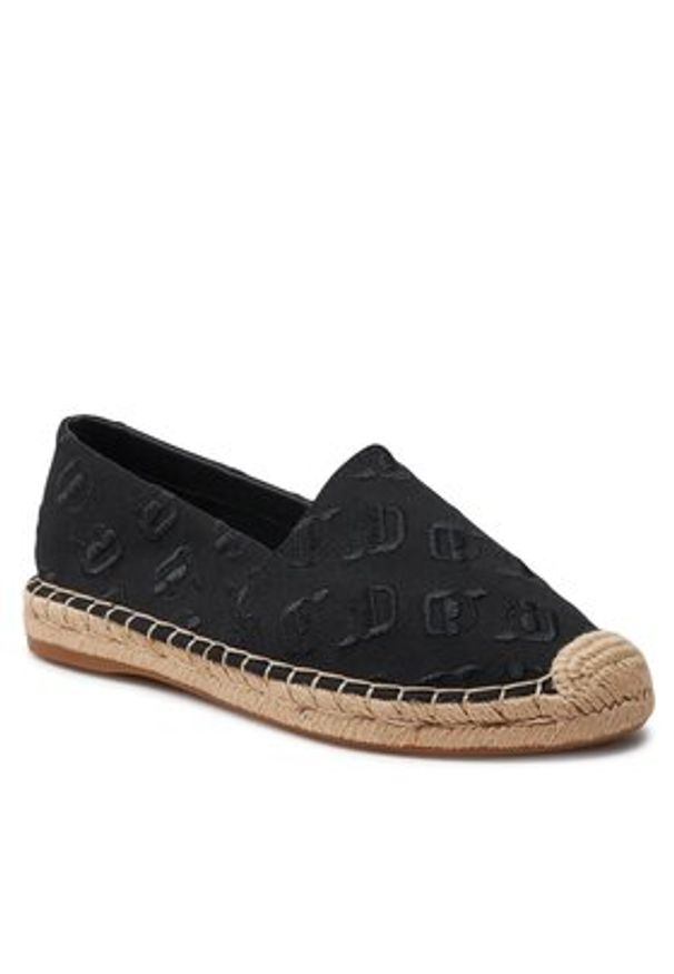 Karl Lagerfeld - KARL LAGERFELD Espadryle KL80124A Czarny. Kolor: czarny. Materiał: materiał