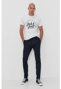 PRODUKT by Jack & Jones - Produkt by Jack & Jones - Spodnie. Kolor: niebieski. Materiał: tkanina