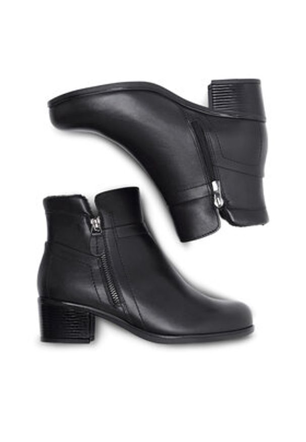 Go Soft Botki EST-GUSTA-11 Czarny. Kolor: czarny. Materiał: skóra