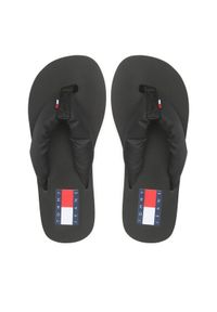 Tommy Jeans Japonki Flag Eva Beach Sandal EN0EN02111 Czarny. Kolor: czarny. Materiał: materiał