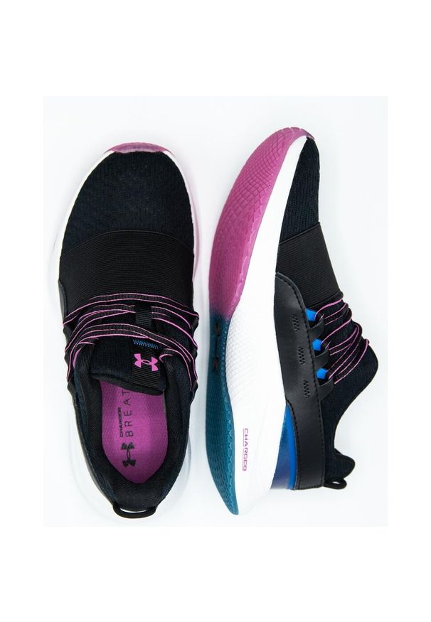 Buty do biegania damskie Under Armour Charged Breathe. Kolor: czarny. Materiał: materiał. Sport: bieganie