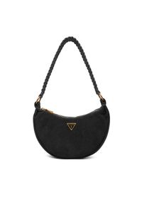 Guess Torebka Amita Mini HWSB95 39720 Czarny. Kolor: czarny. Materiał: skórzane, zamszowe