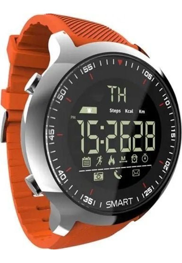 Smartwatch Lokmat MK18 Pomarańczowy Czarny. Rodzaj zegarka: smartwatch. Kolor: czarny, pomarańczowy, wielokolorowy