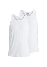 Jack & Jones Komplet tank topów Basic 12133910 Biały Regular Fit. Kolor: biały. Materiał: bawełna #1