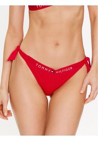 TOMMY HILFIGER - Tommy Hilfiger Dół od bikini UW0UW04497 Czerwony. Kolor: czerwony. Materiał: syntetyk