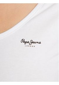 Pepe Jeans T-Shirt Corine PL505305 Biały Regular Fit. Kolor: biały. Materiał: bawełna #5