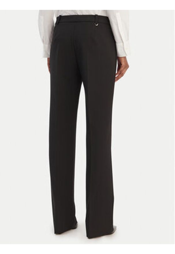 Hugo - HUGO Spodnie materiałowe Hilayla 50555896 Czarny Slim Fit. Kolor: czarny. Materiał: syntetyk, materiał