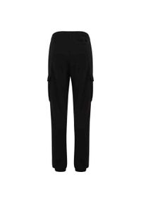 Urban Classics - Męskie Szerokie Spodnie Cargo Z Frotte. Kolor: czarny. Długość: długie