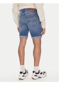 Tommy Jeans Szorty jeansowe Scanton DM0DM20960 Niebieski Slim Fit. Kolor: niebieski. Materiał: bawełna