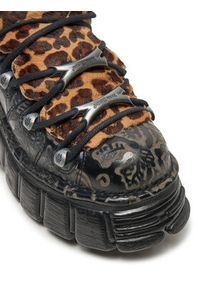 NEW ROCK Sneakersy M-106NB-C2 Czarny. Kolor: czarny. Materiał: skóra