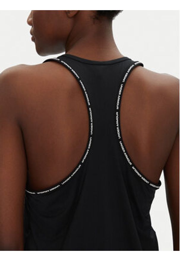 Under Armour Top Tech Knockout 1389851 Czarny Regular Fit. Kolor: czarny. Materiał: syntetyk