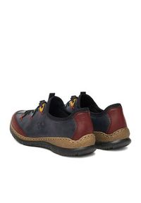 Rieker Półbuty N3271-35 Granatowy. Kolor: niebieski. Materiał: materiał, skóra #4