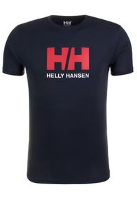 Helly Hansen T-Shirt Logo 33979 Granatowy Regular Fit. Kolor: niebieski. Materiał: bawełna #5