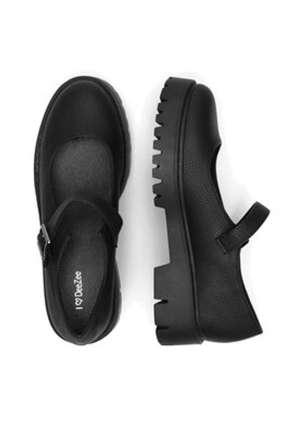 DeeZee Loafersy 8-829-1 Czarny. Kolor: czarny. Materiał: materiał, syntetyk