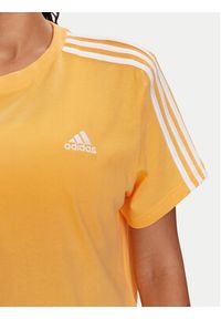 Adidas - adidas T-Shirt Essentials 3-Stripes IS1575 Żółty Loose Fit. Kolor: żółty. Materiał: bawełna