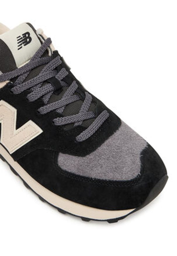 New Balance Sneakersy U574SBK M Czarny. Kolor: czarny. Materiał: skóra, zamsz. Model: New Balance 574