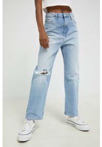 Tommy Jeans jeansy DW0DW12364.PPYY damskie high waist. Stan: podwyższony. Kolor: niebieski #1