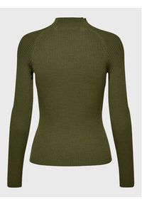 only - ONLY Sweter Rachella 15272596 Zielony Slim Fit. Kolor: zielony. Materiał: syntetyk #6