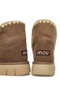 Mou Śniegowce MU.FW531002A Szary. Kolor: szary. Materiał: zamsz, skóra #7