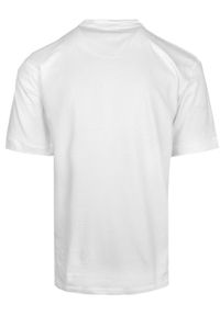 T-Shirt z Dekoltem na Guziki - Brave Soul - Biały. Okazja: na co dzień. Kolor: biały. Materiał: bawełna. Sezon: wiosna, lato. Styl: casual