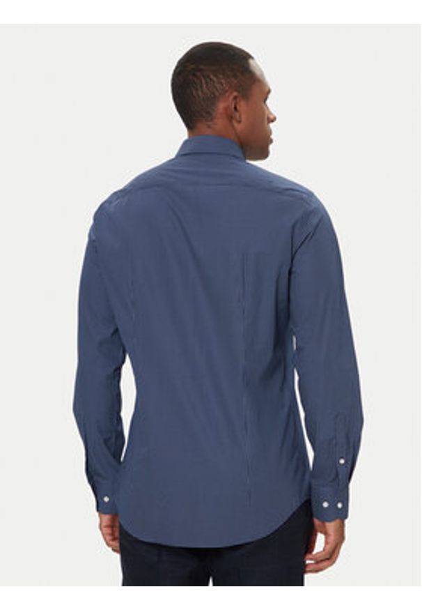 TOMMY HILFIGER - Tommy Hilfiger Koszula MW0MW40523 Granatowy Slim Fit. Kolor: niebieski. Materiał: bawełna