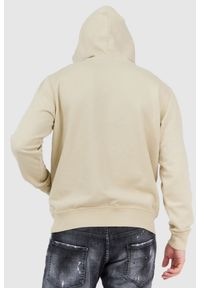 Diesel - DIESEL Beżowa bluza męska z kapturem, Rozmiar L. Typ kołnierza: kaptur. Kolor: beżowy. Materiał: prążkowany #3