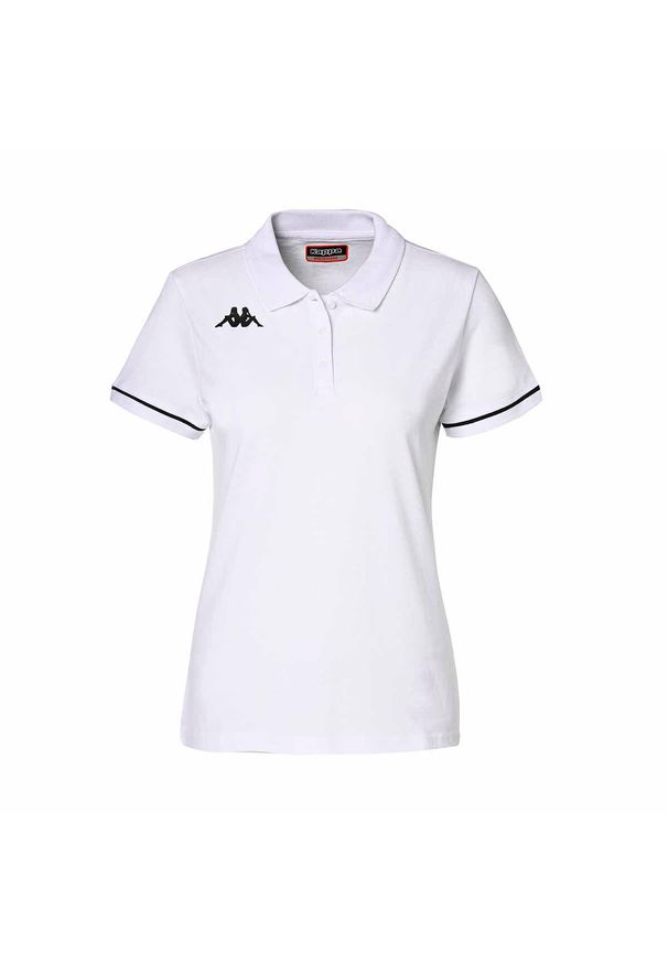 Polo Kappa Barla. Typ kołnierza: polo. Kolor: biały, wielokolorowy, czarny. Styl: elegancki