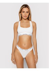 Calvin Klein Underwear Stringi 0000D1617E Biały. Kolor: biały. Materiał: bawełna