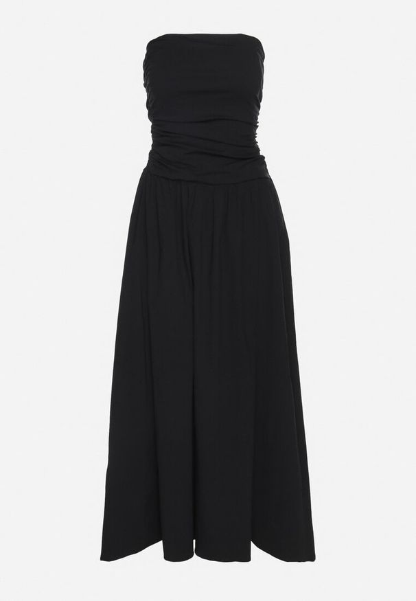 Born2be - Czarna Sukienka z Bawełny Typu Bodycon Filarose. Okazja: na randkę, na imprezę, na co dzień. Kolor: czarny. Materiał: bawełna. Typ sukienki: bodycon. Styl: klasyczny, casual, elegancki