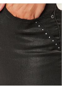 Morgan Spodnie materiałowe 232-PCOTE Czarny Slim Fit. Kolor: czarny. Materiał: materiał, bawełna #5