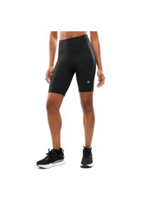 SIROKO - Damskie krótkie legginsy kolarki do biegania Fitness Siroko Thames Black. Kolor: czarny. Materiał: tkanina. Długość: krótkie. Sport: fitness #1