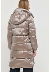 MICHAEL Michael Kors kurtka damska kolor beżowy zimowa. Okazja: na co dzień. Kolor: beżowy. Materiał: poliester. Sezon: zima. Styl: casual #5