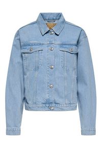 only - ONLY Kurtka jeansowa Harper 15363548 Niebieski Regular Fit. Kolor: niebieski. Materiał: bawełna #4