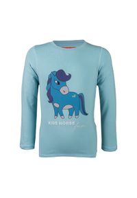 RED HORSE - Koszulka dziewczęca z długim rękawem Red Horse Mila FW23. Kolor: niebieski. Długość rękawa: długi rękaw. Długość: długie #1